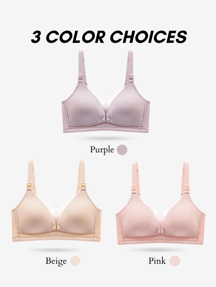 2-Way Latex Lace Nursing Bra