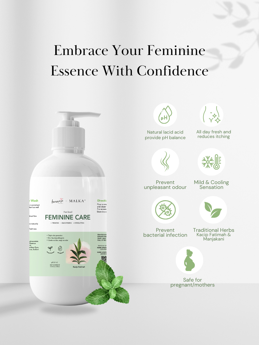 Bmama x Malka Plant-based Kacip Fatimah Feminine Wash (30ml)