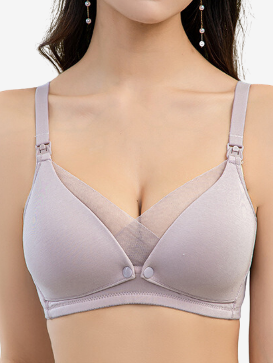 2-Way Latex Lace Nursing Bra