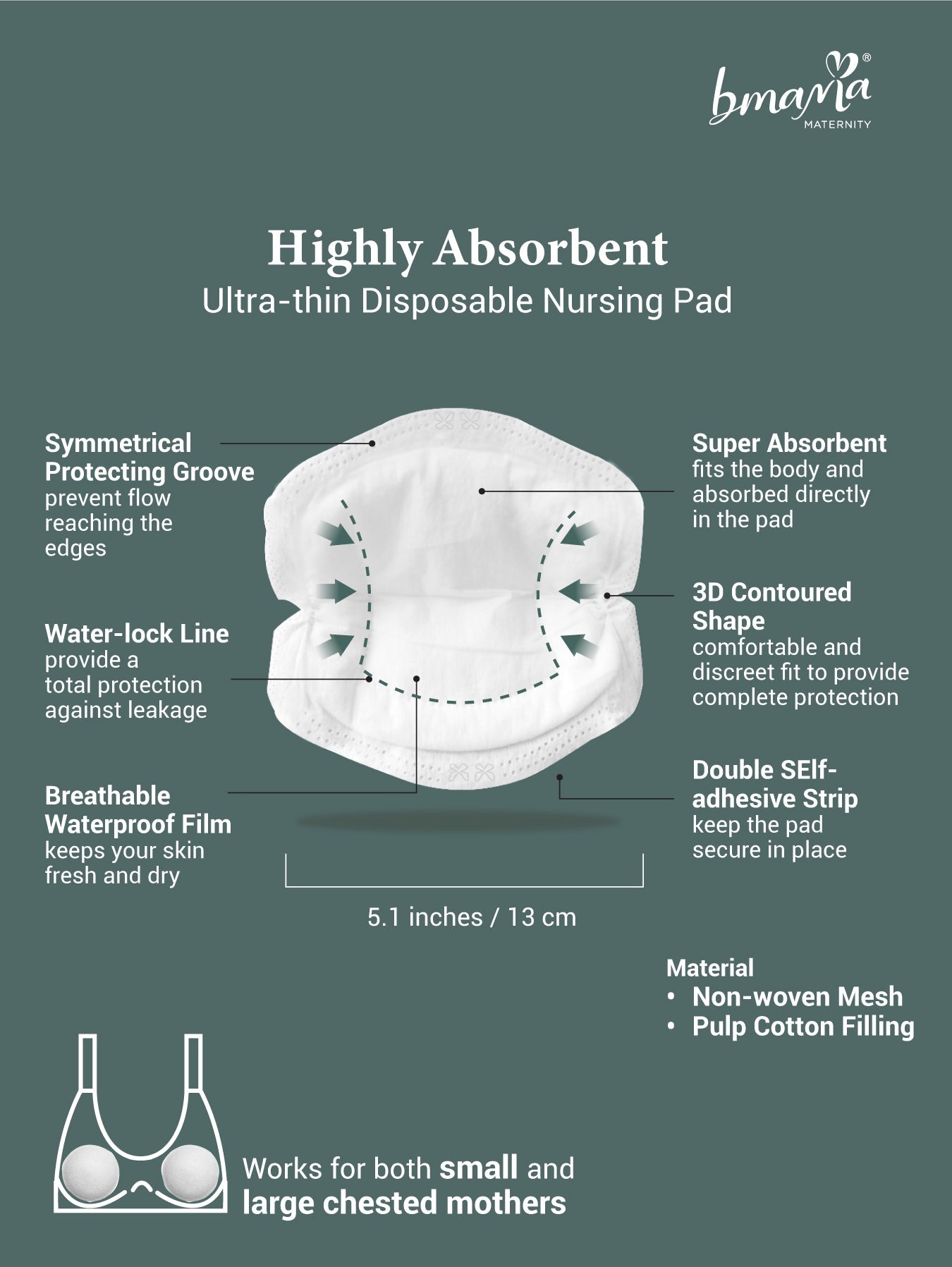 Ultra Thin Disposable Breastpad (5pairs/box)