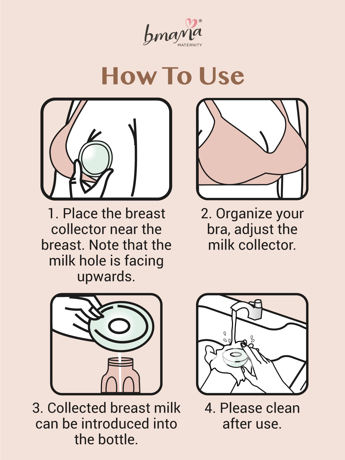 Bmama Handsfree Silicone Milk Collector