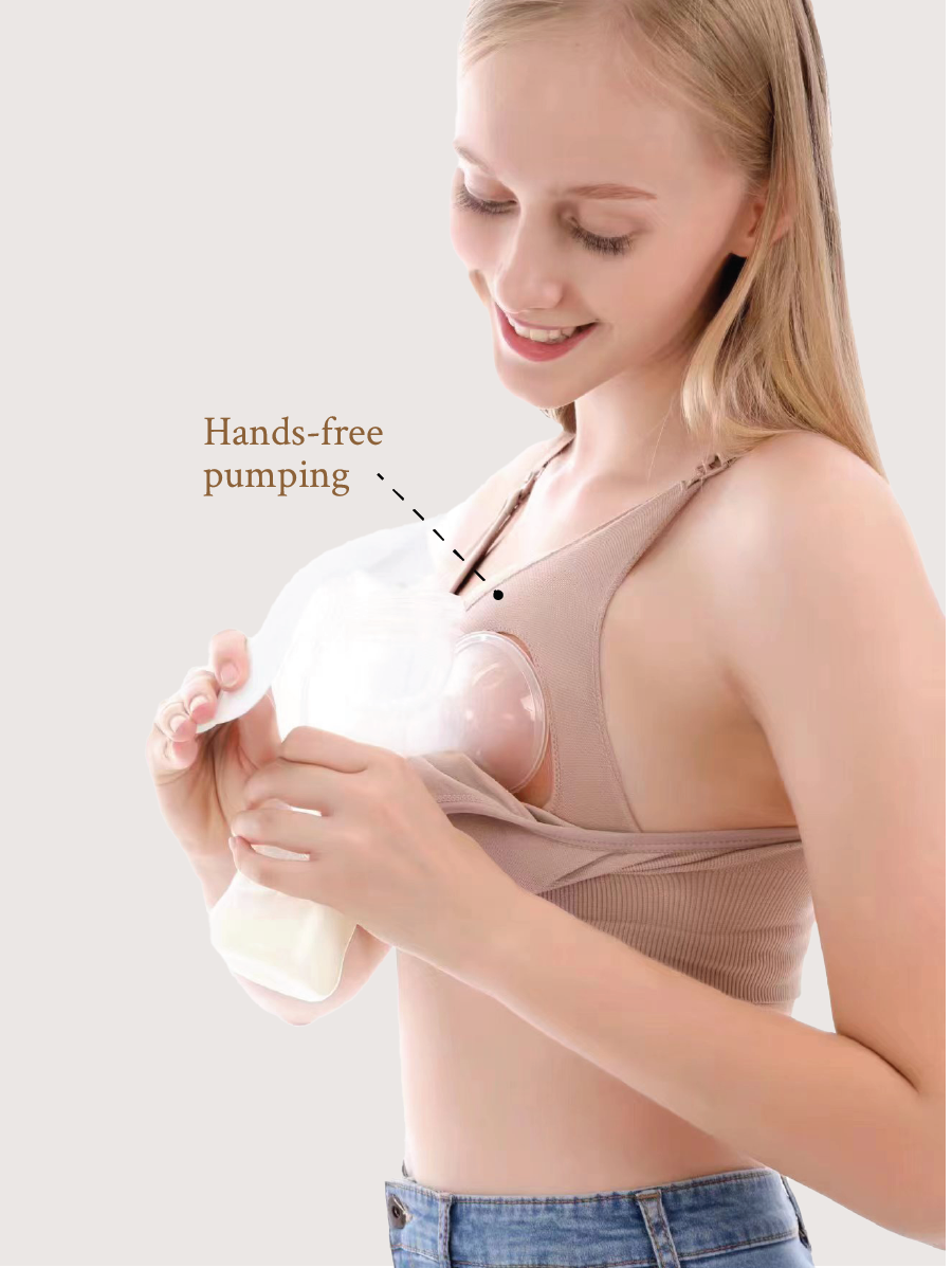 Sport Cotton Handsfree Pumping Bra