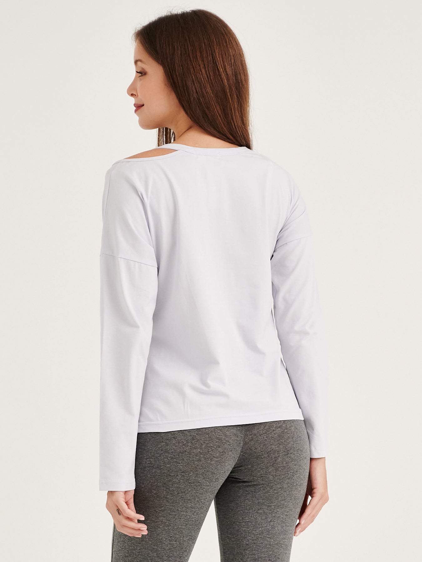 Plain Sky Blue Breastfeeding T-Shirt with Side Seam Nursing Access