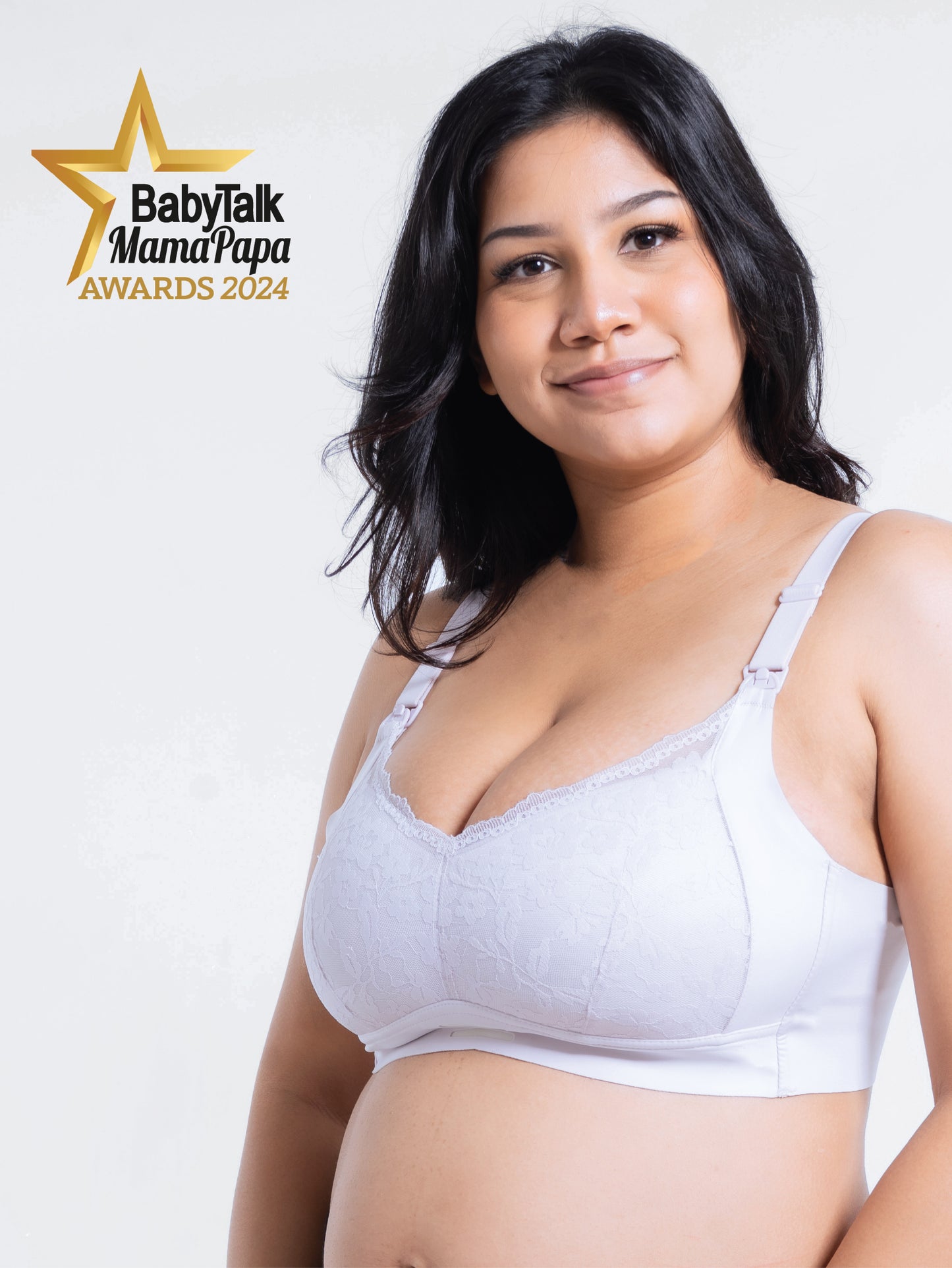 Premium Green Tea Extract Antibacterial Lace Top Open Nursing Bra
