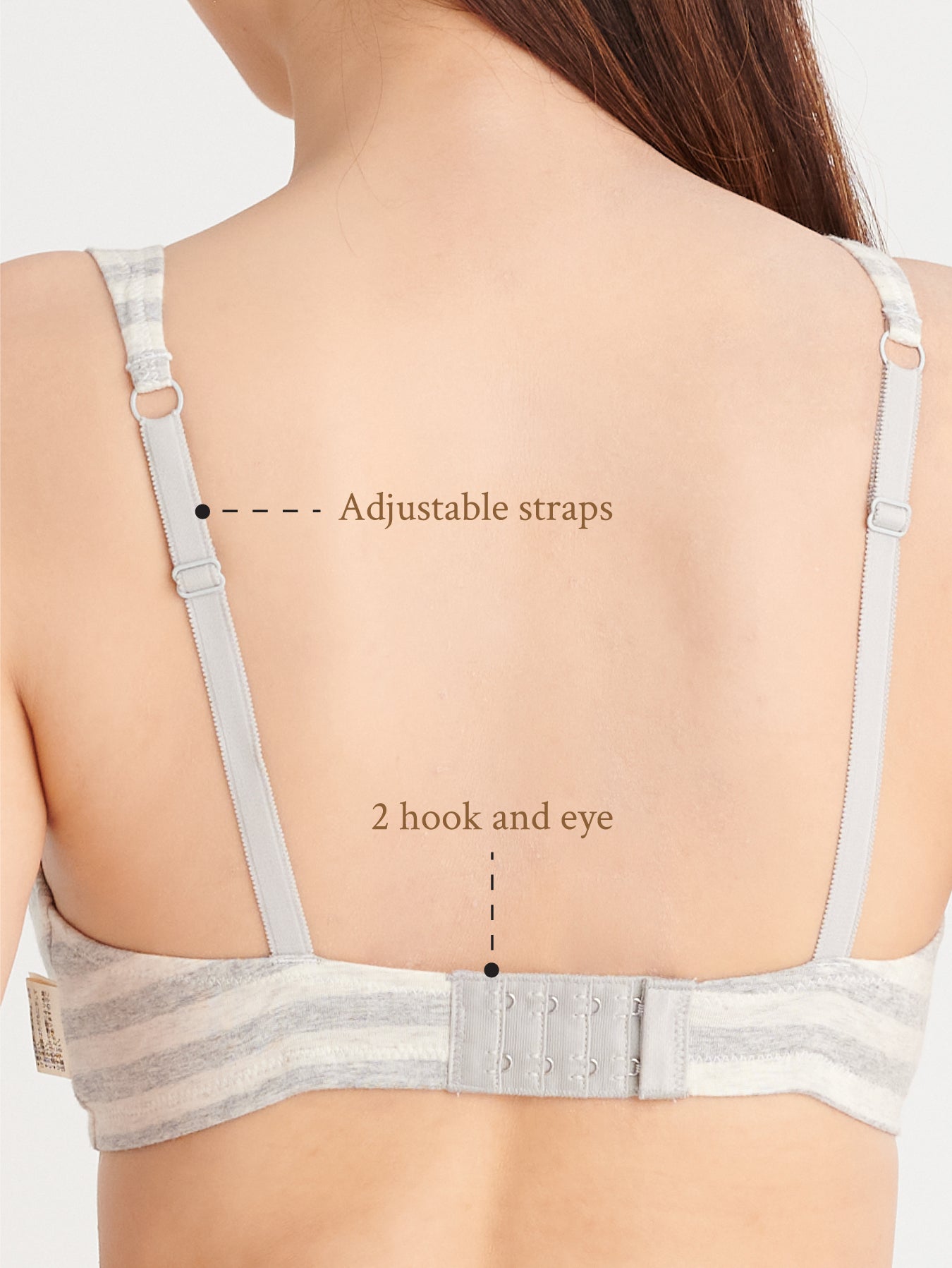 INUJIRUSHI Stripes Maternity Bra (Japan Made)