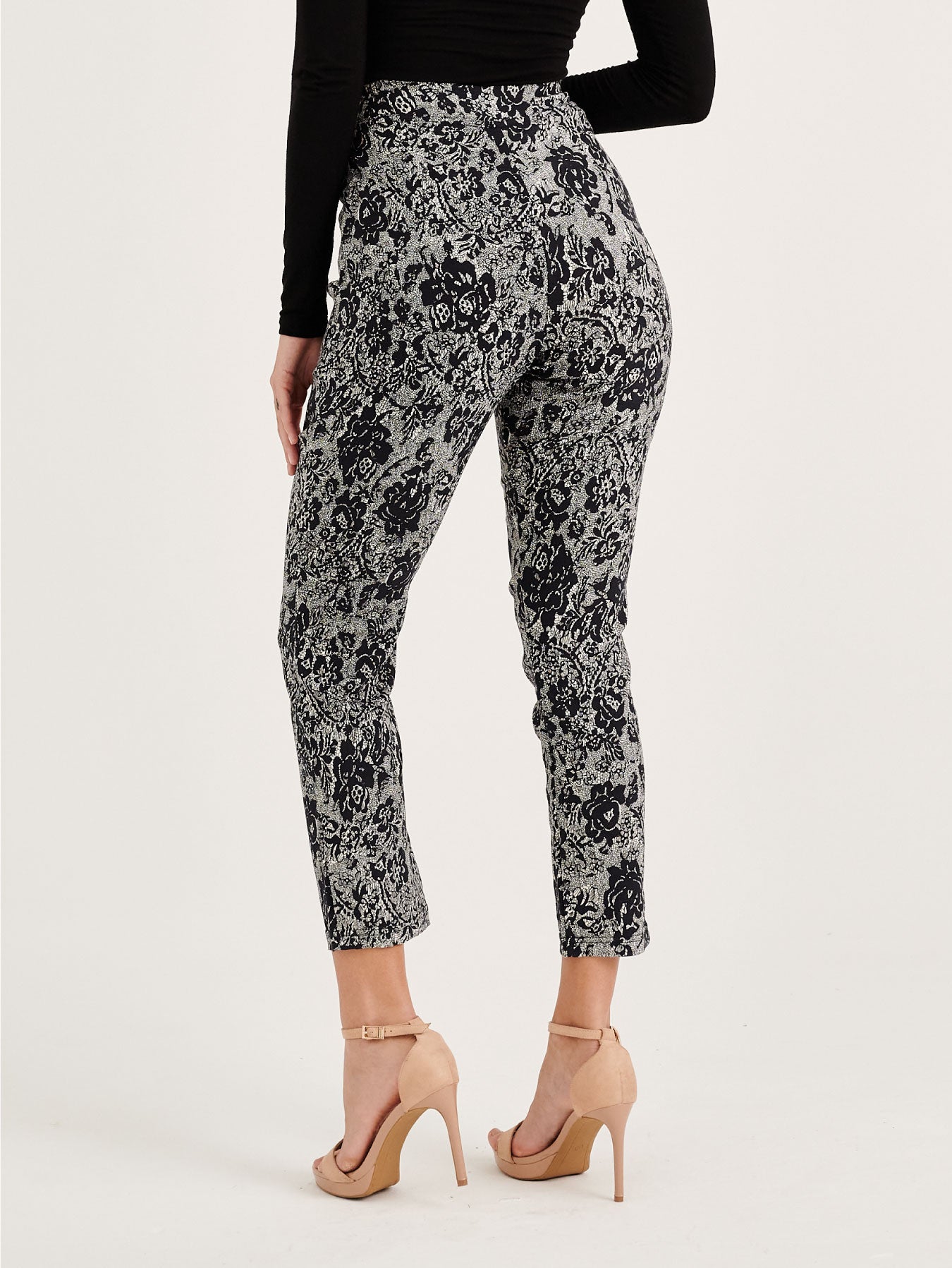 Floral Support Outer Tightening Cross Belt Pelvis Pants