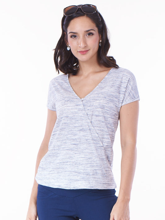 Breezy Front Button Nursing Tee