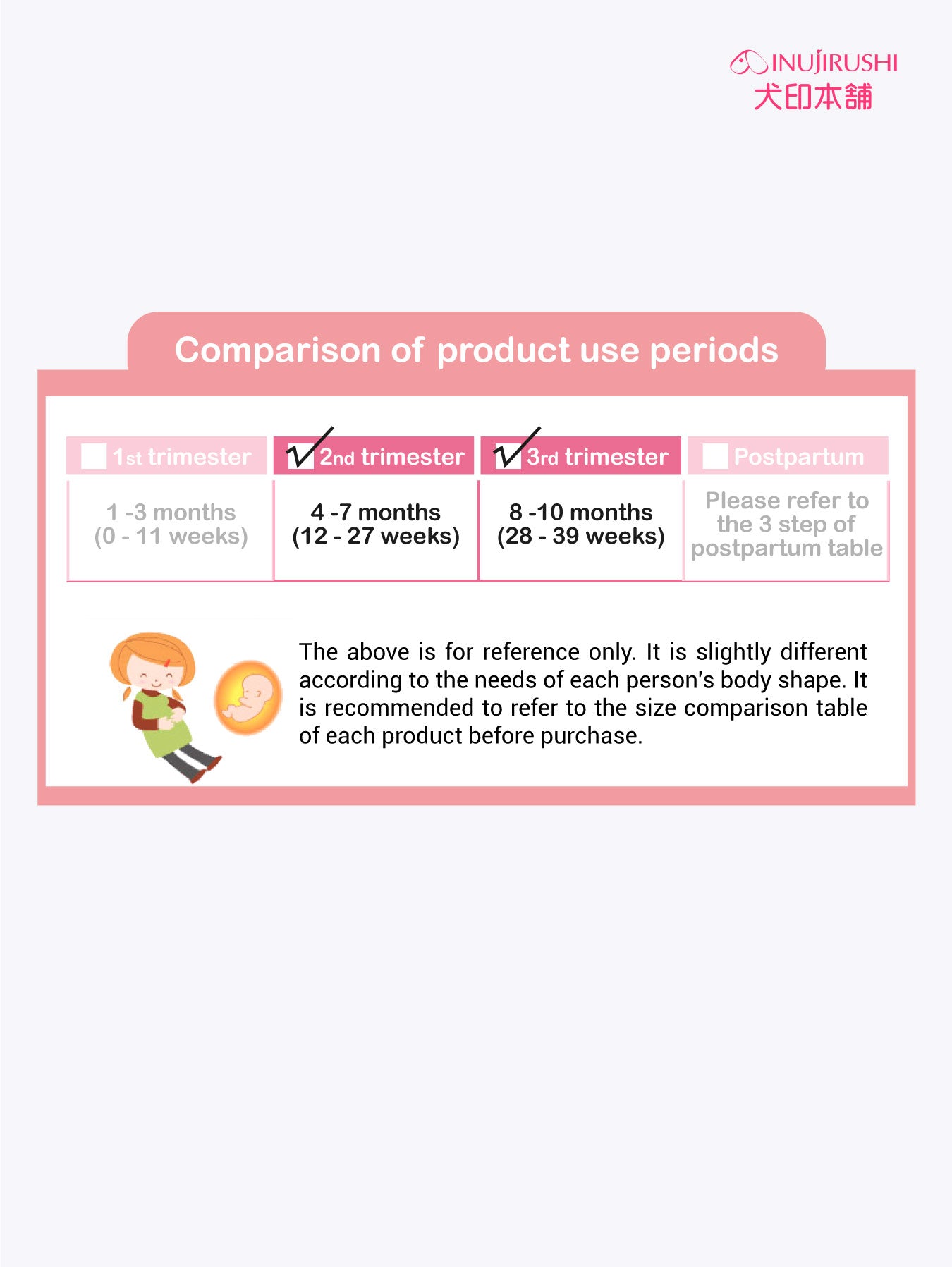 Inujirushi 3D Wrap Pregnancy Support Belt