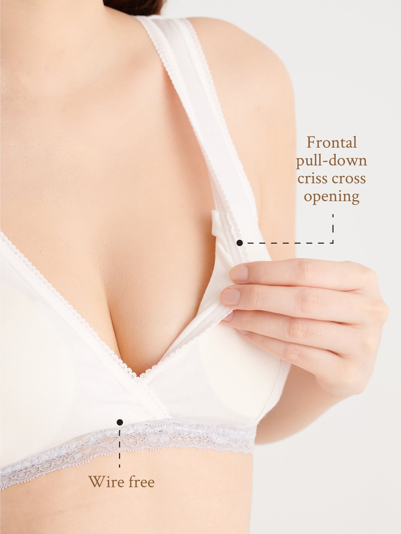 Lace Seamless Everyday Nursing Sleeping Bra