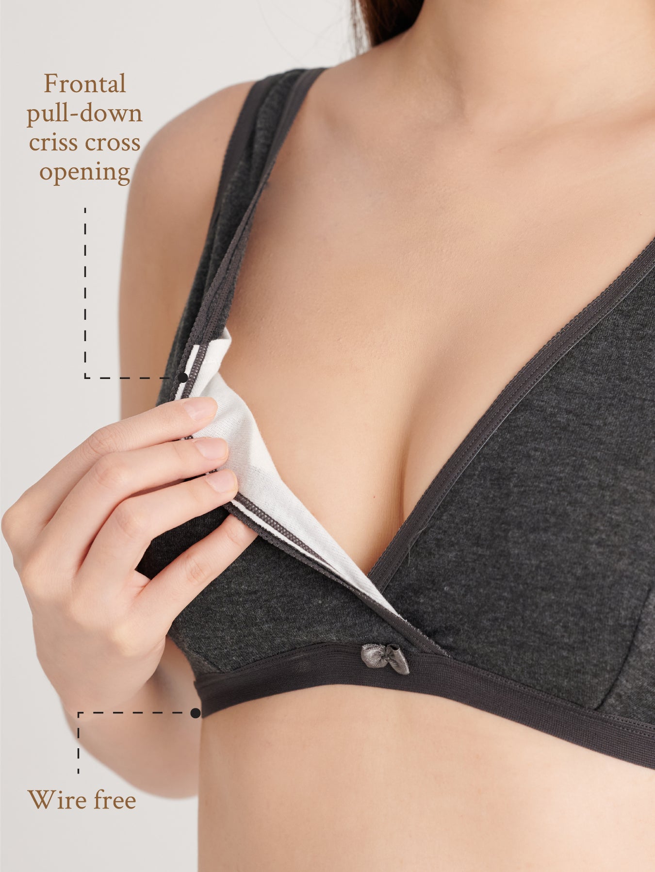 Crisscross Seamless Breastfeeding Sleeping Bra