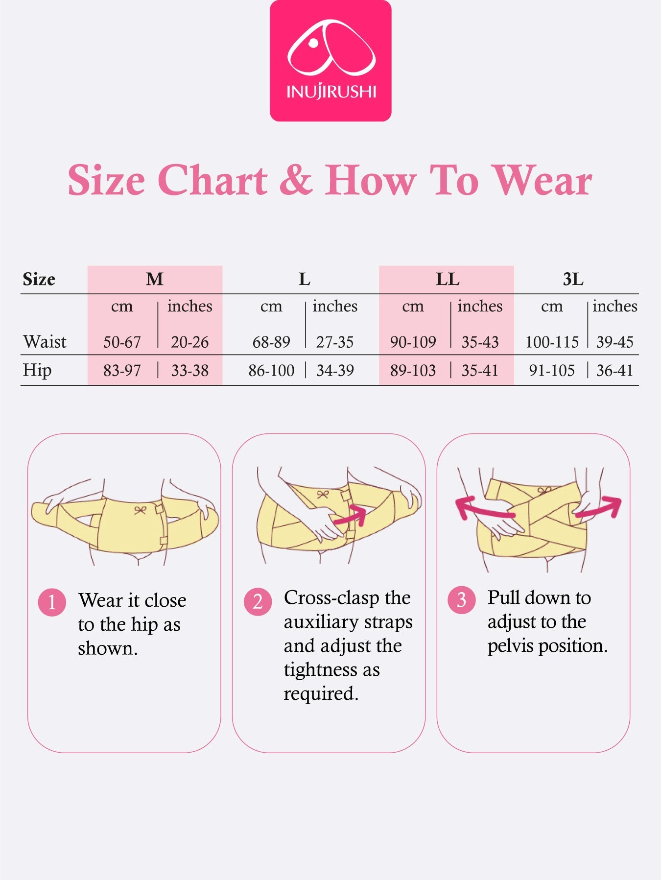 INUJIRUSHI Postpartum Belly Shaping Binder (Japan Made)