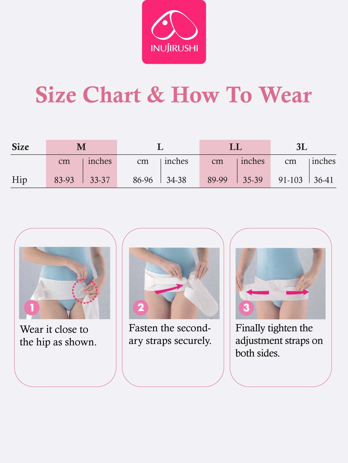 24HR Comfortable Abdominal Pelvic Belt Set (Step 1)