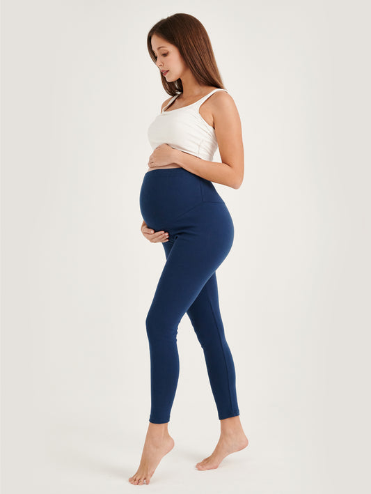 Blue Slim Fit Stretchable Maternity Legging