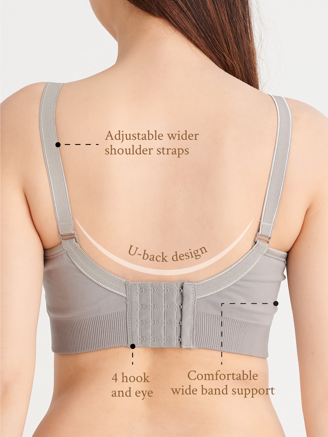 The BMama Supportive Sporty nursing bra with unique up-way opening design