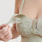 Comfortable silk nursing bra with lace
