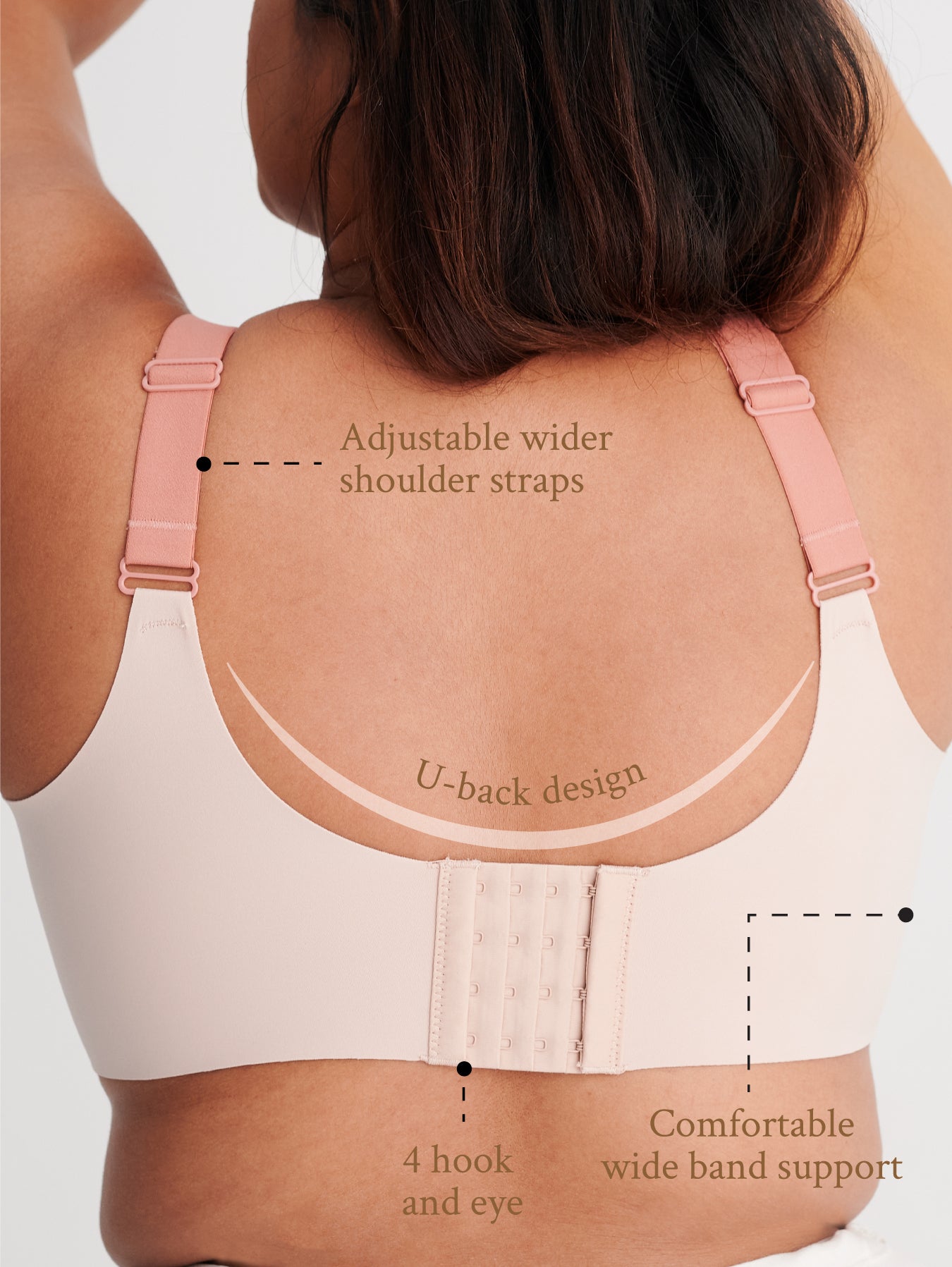 Breastfeeding bra for plus size moms