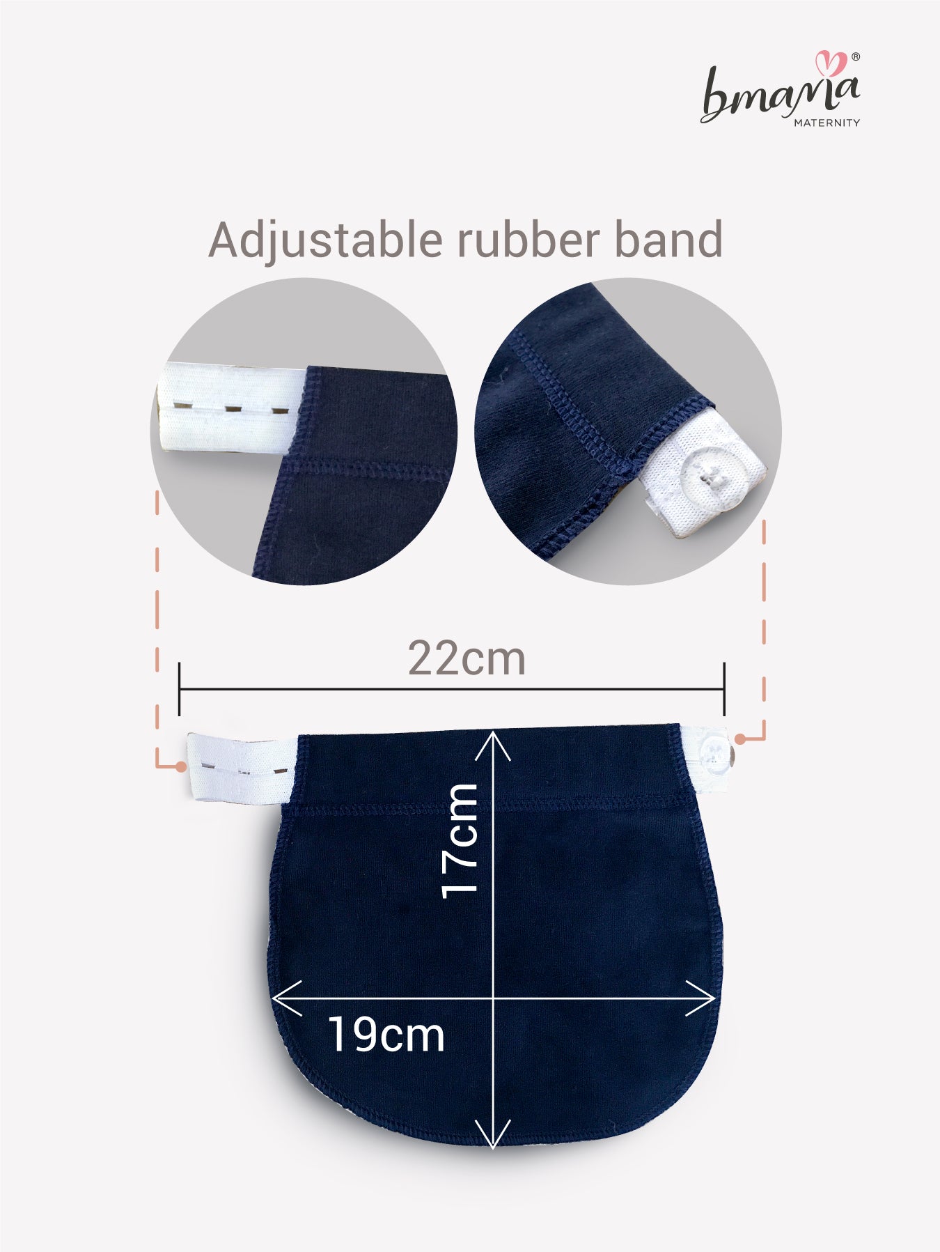 Bmama Adjustable Elastic Maternity Pregnancy Waistband Belt Waist Extender Band