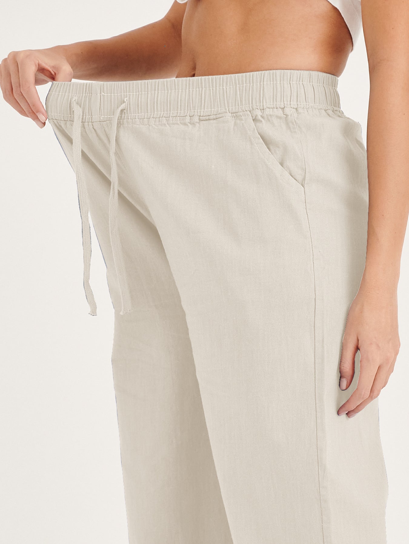 Casual linen pants for women