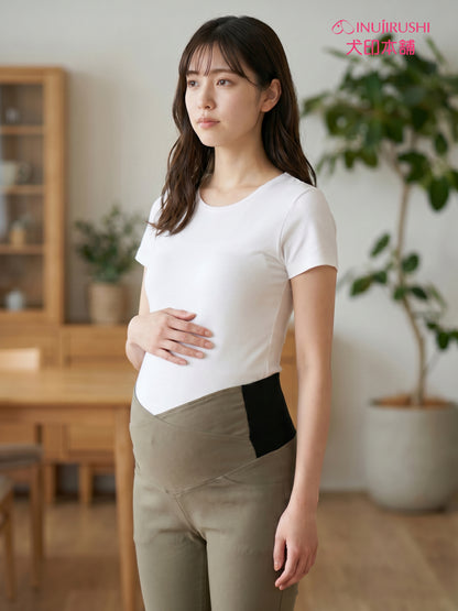 INUJIRUSHI Prenatal & Postpartum Maternity Denim Pants (Japan Made)