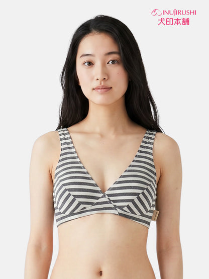 INUJIRUSHI Stripes Maternity Bra (Japan Made)