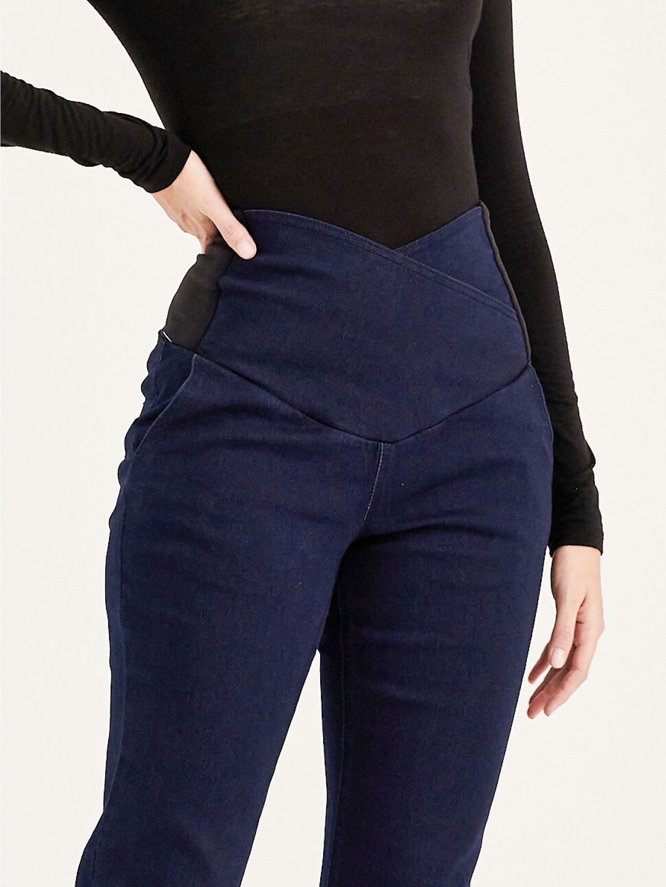 INUJIRUSHI Prenatal & Postpartum Maternity Denim Pants (Japan Made)