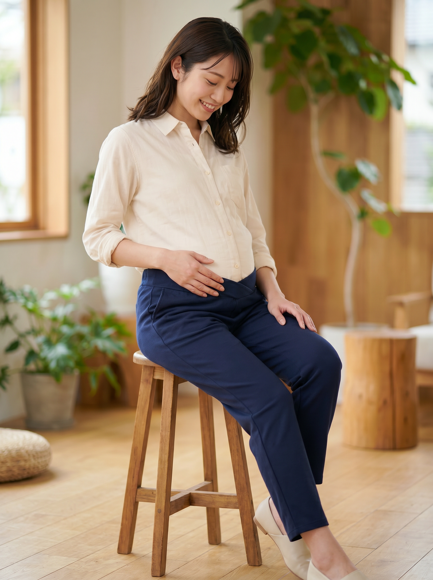 INUJIRUSHI Pregnancy & Postpartum Maternity Legging Pants (Japan Made)