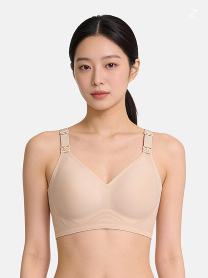 Bmama Cooling Supportive wireless nursing bra with wide shoulder straps