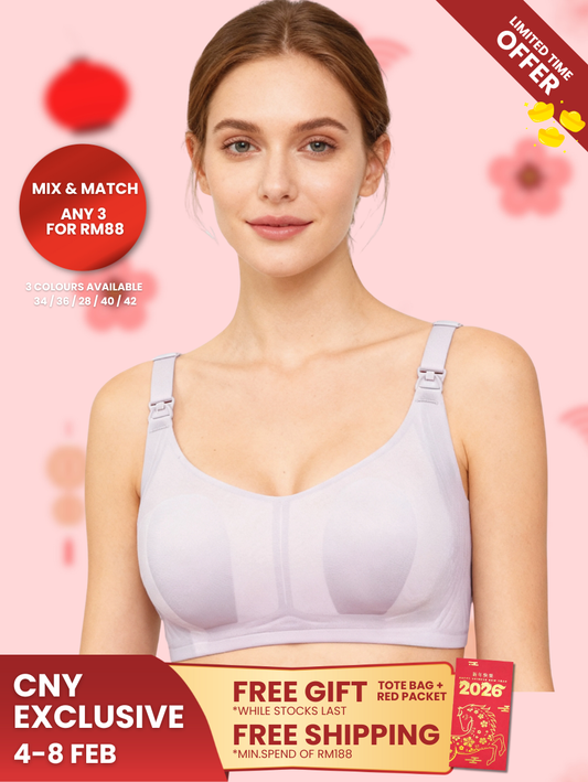Airy Seamless Top Open Nursing Bra