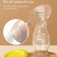 Manual Breast Pump Milk Collector Silicone BPA Free Milk Saver with Cover Food-Grade