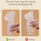 Manual Breast Pump Milk Collector Silicone BPA Free Milk Saver with Cover Food-Grade