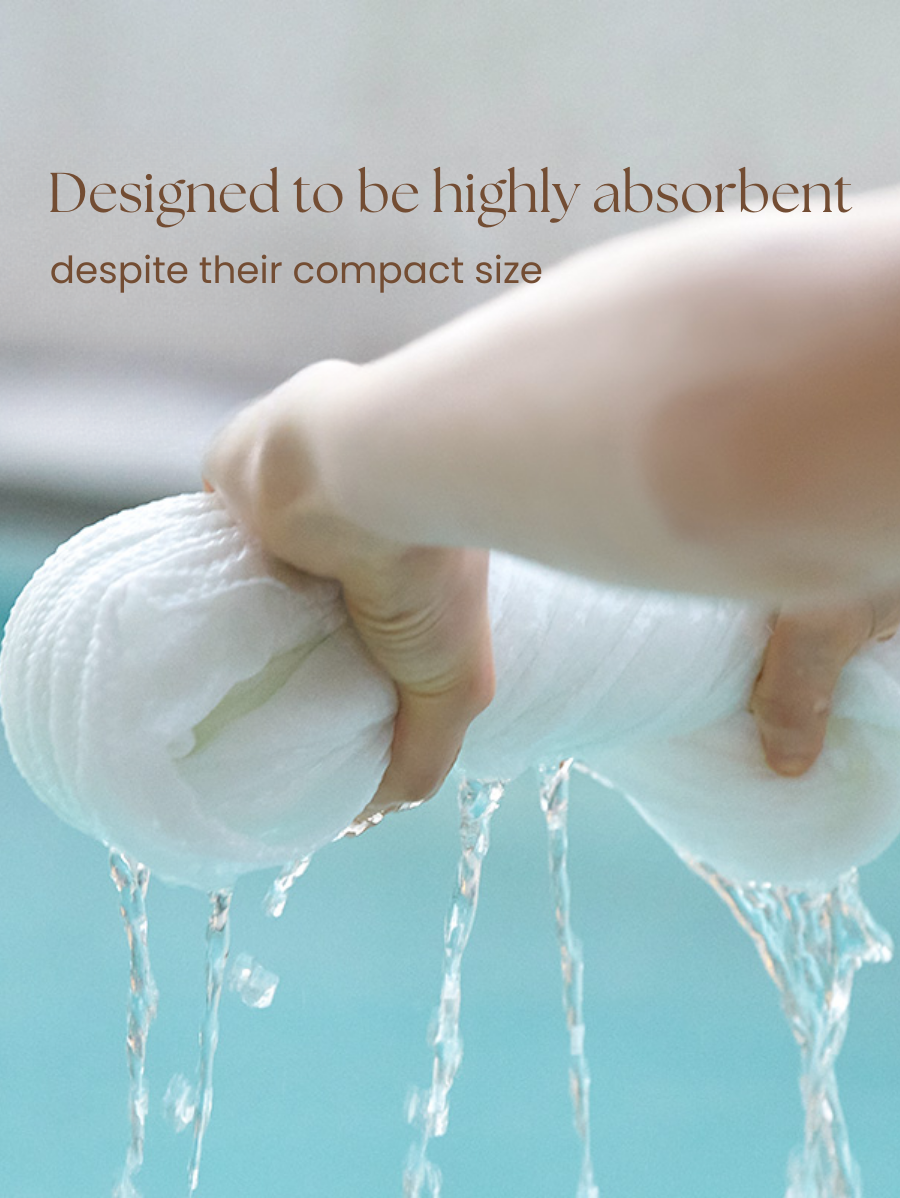 Natural Plant Fiber Disposable Hygiene Bath Towel (FREE Baby Towel)