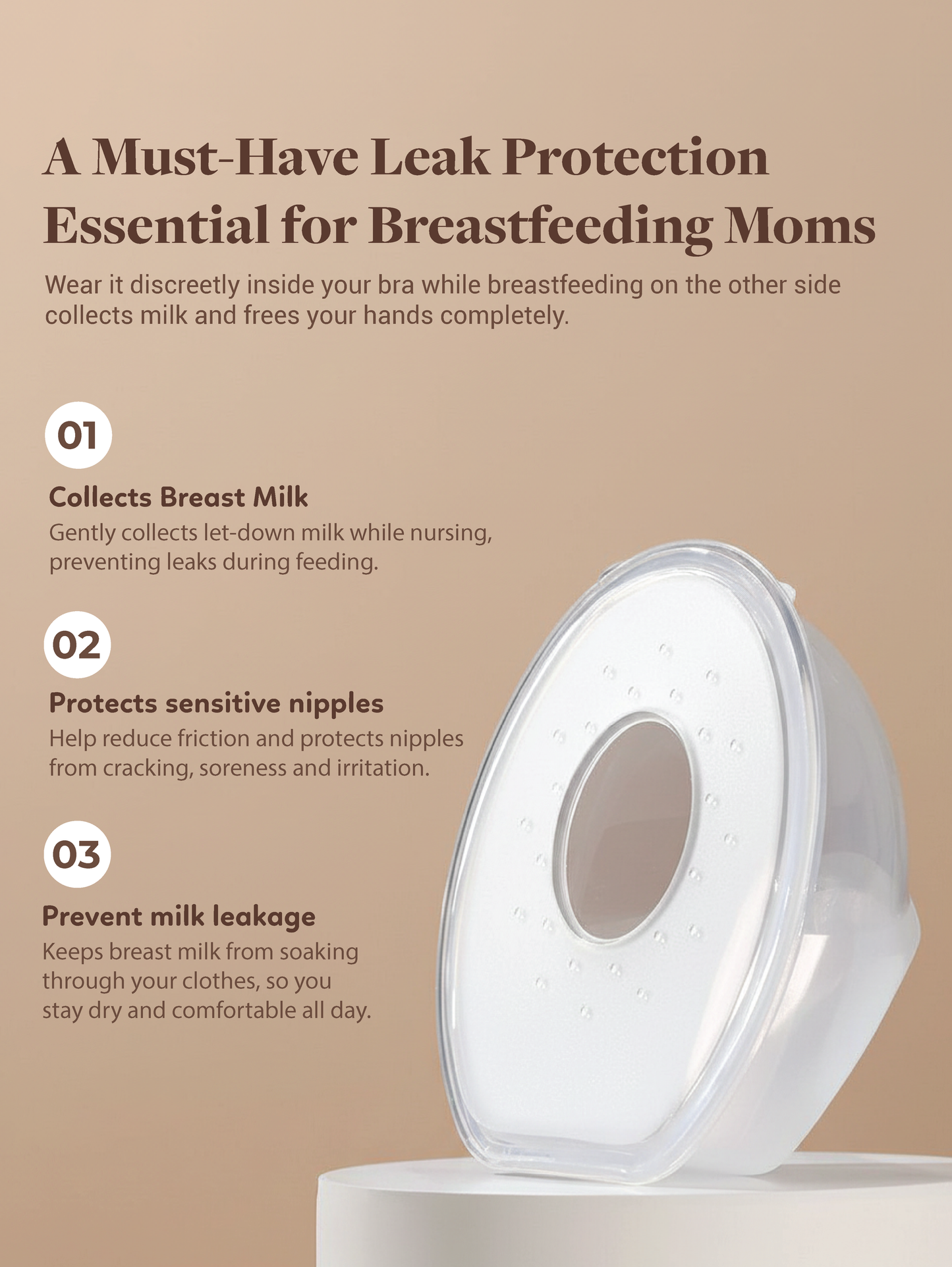 Handsfree Silicone Milk Collector