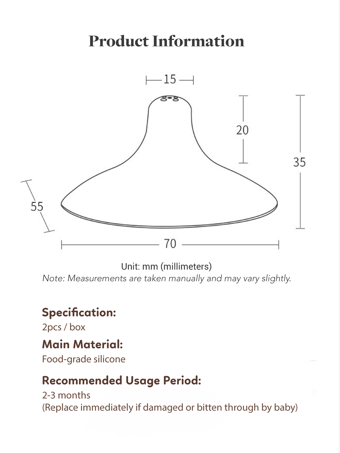 Nipple Shield Teat Protector (4 holes) 1 Pair