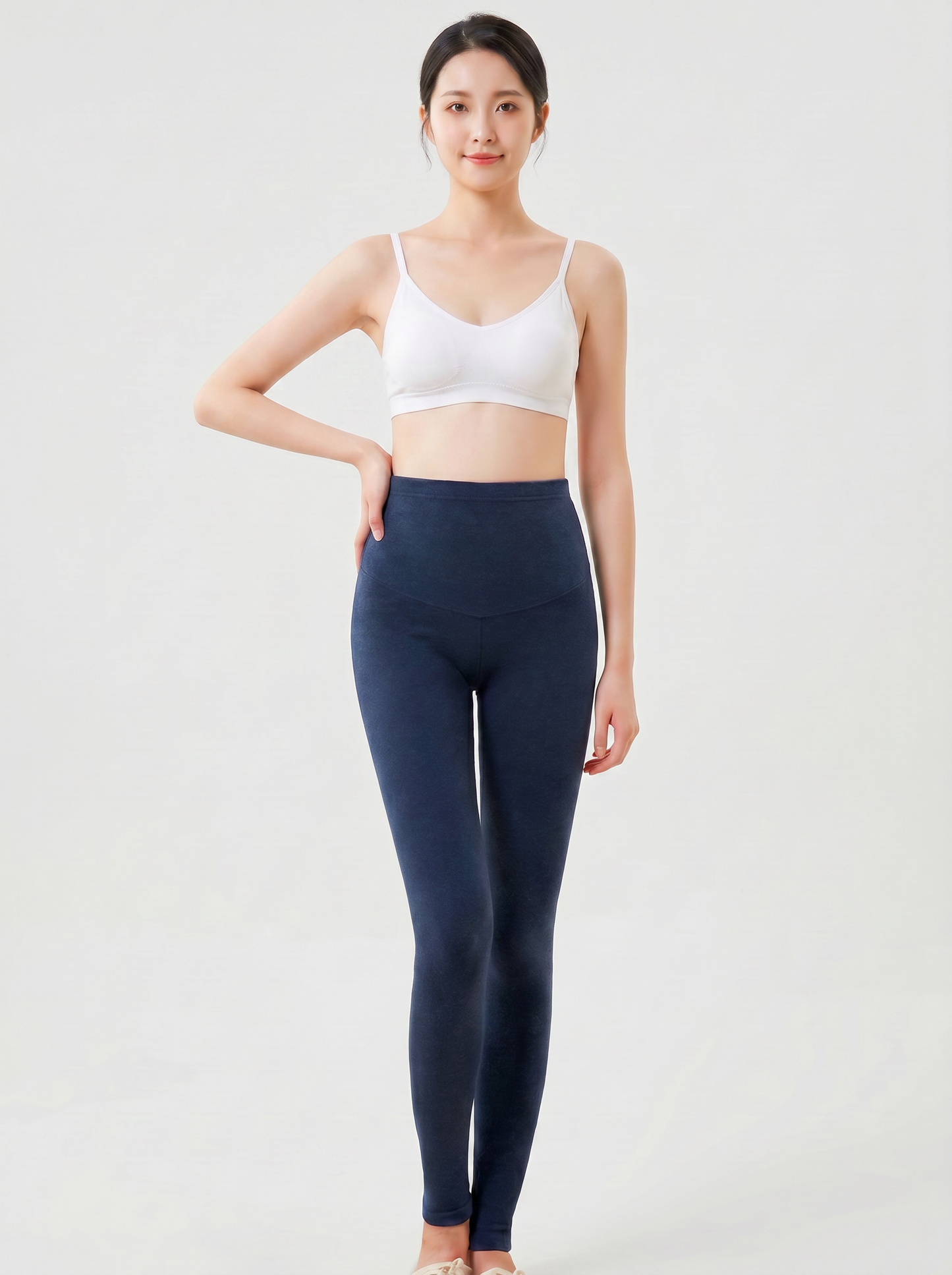 High Waist Maternity Legging - Blue