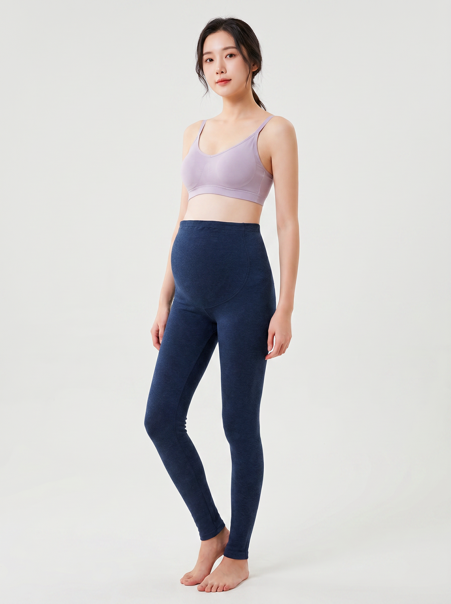 High Waist Maternity Legging - Blue