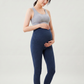 High Waist Maternity Legging - Blue