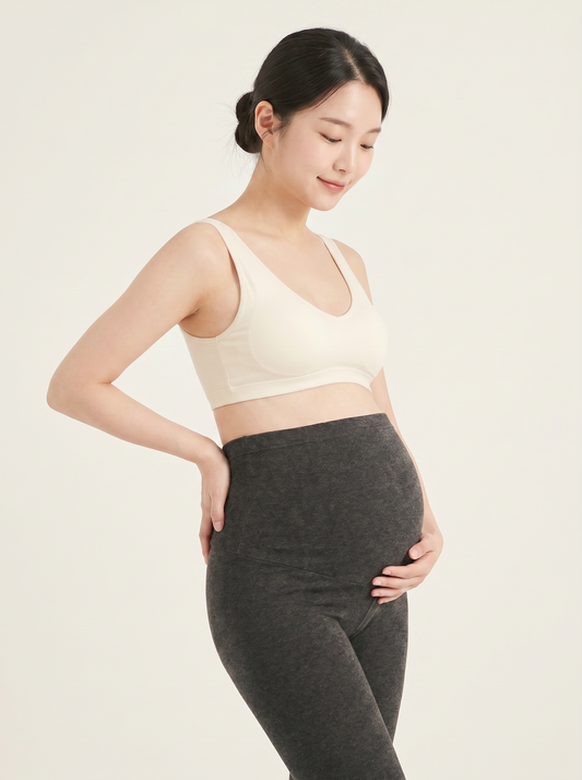 High Waist Maternity Legging - Grey