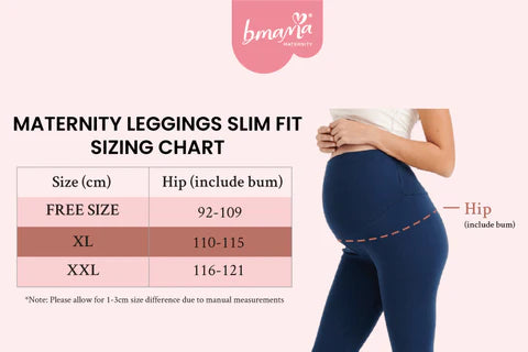 [Bundle of 2] Stretchable Maternity Legging + High Waist Maternity Legging