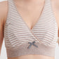 Striped Cotton Nursing Sport Bra