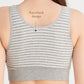 Striped Cotton Nursing Sport Bra