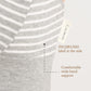 Striped Cotton Nursing Sport Bra