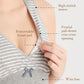 Striped Cotton Nursing Sport Bra