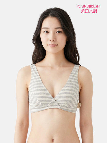 INUJIRUSHI Stripes Maternity Bra (Japan Made)