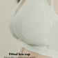 Dual Strap Middle Button Lace Nursing Bra