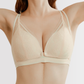 Dual Strap Middle Button Lace Nursing Bra