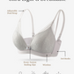 Dual Strap Middle Button Lace Nursing Bra
