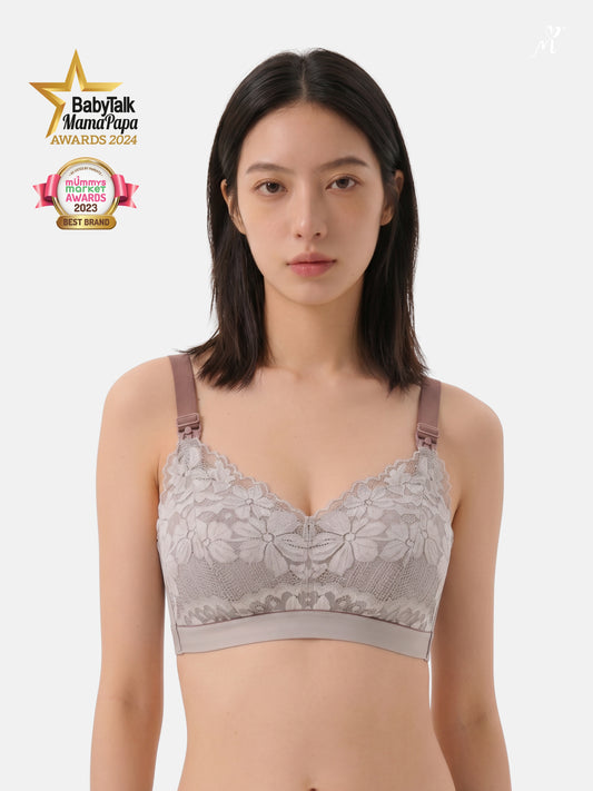 Wireless Lace Nursing Bra