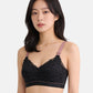 Bmama anti slip wireless seamless nursing bra in black