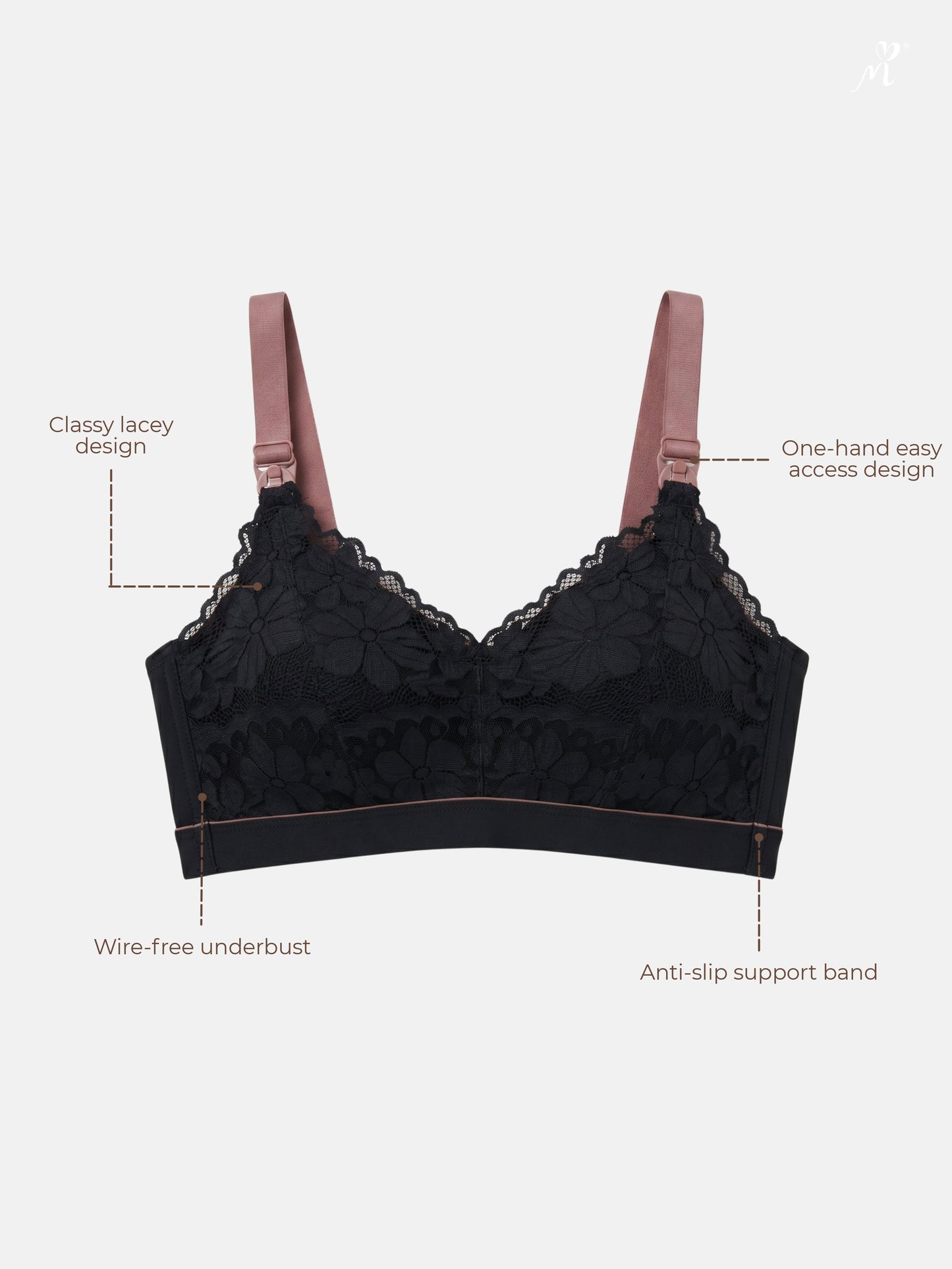 Anti-Slip Wireless Nursing Bra