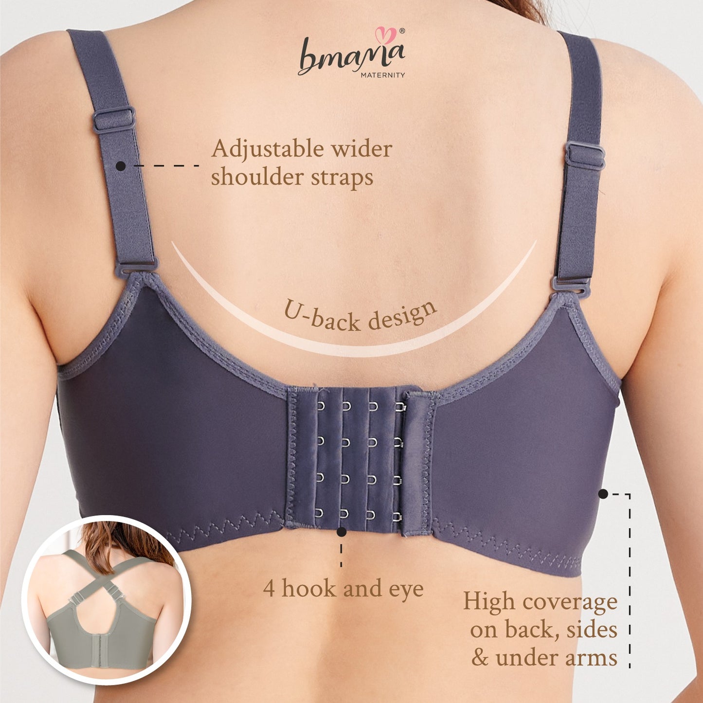 Front Open Lacey Nursing Bra